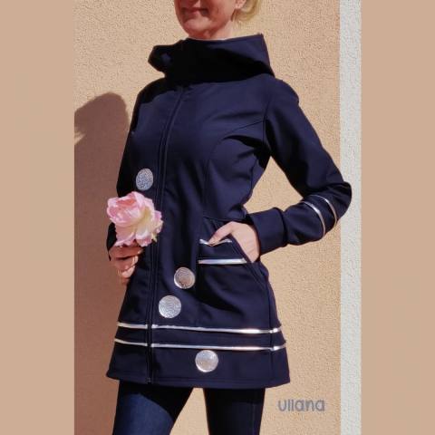 Softshell plašček V MODRI S SREBRNO 1162