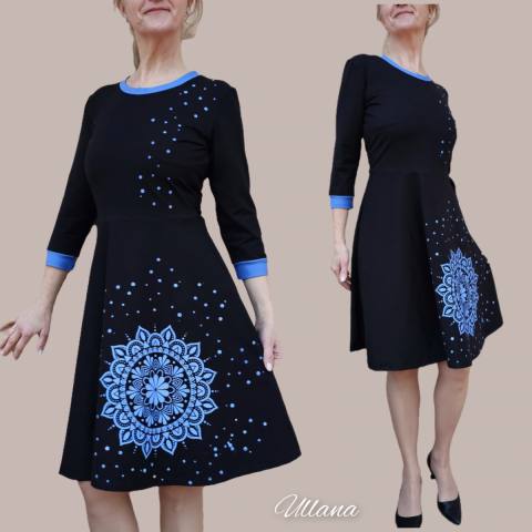 OBLEKA MODRA MANDALA 2221
